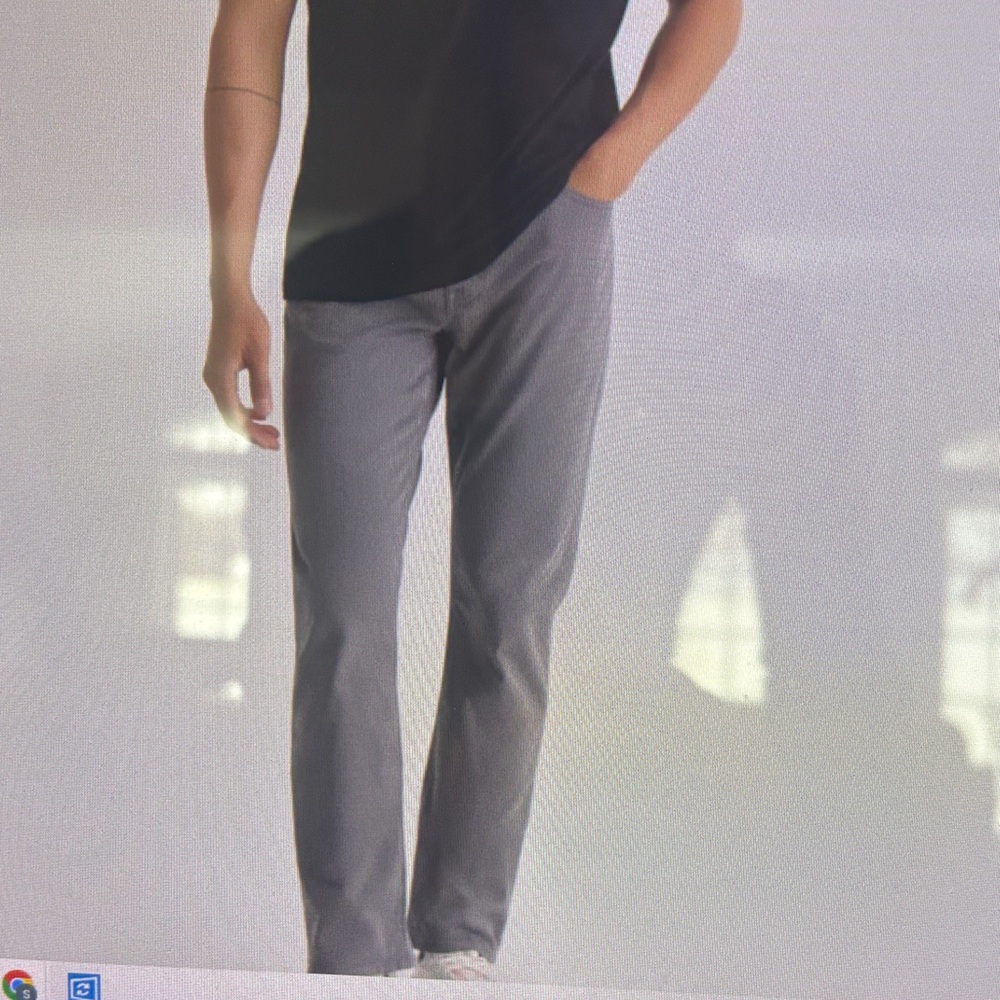 AG Men’s Sueded Slim Straight Gray Jeans Pants Size 31” x 26”